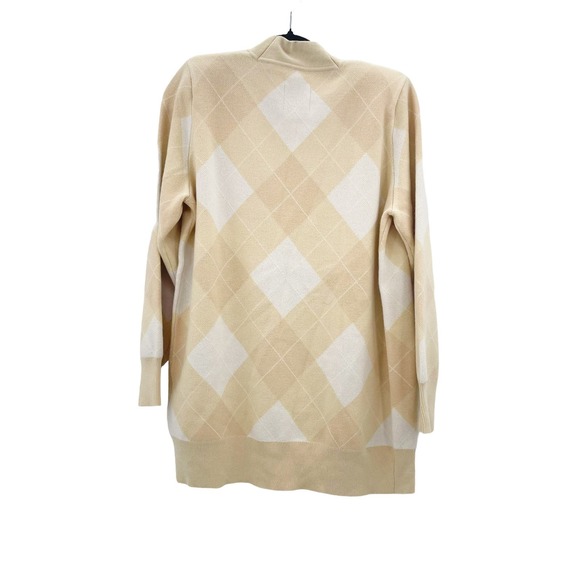 Sandro Paris Glenda Argyle Wool/Cashmere Blend Cardigan Size 2 / US 6 NWT - Picture 8 of 14